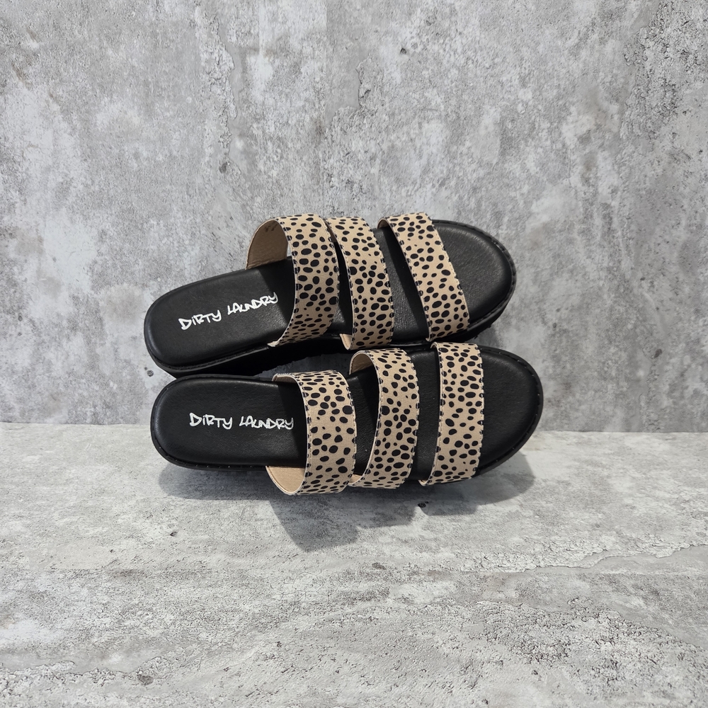 Dirty Laundry Women's Leopard Print Sandals